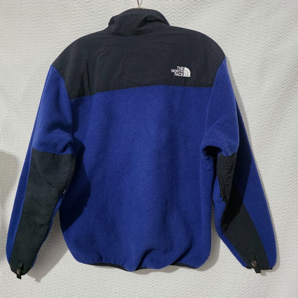 Vtg The North Face Denali Black Navy Fleece Zip Men/UnisexJacket Made in USA S - Picture 6 of 10